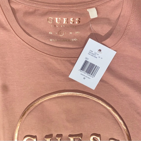 GUESS Women's Brown and Pink Tops - Picture 4 of 8